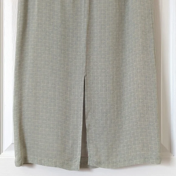 Petite Sophisticate 90's Vintage Funky Silk High Waisted Straight Midi Skirt 2 - Picture 12 of 12
